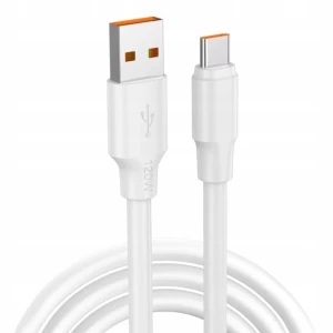 KABEL XIAOMI USB USB-C BIAŁY 6A 66W SZYBKIE ŁADOWANIE 1M FAST CHARGE TYPE C