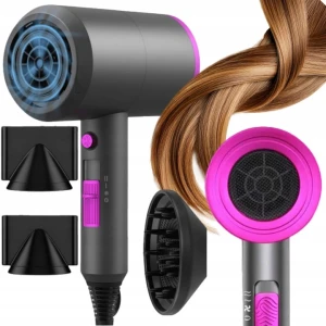 SUSZARKA DO WŁOSÓW Z JONIZACJĄ DYFUZOREM Jonizacja PROFESJONALNA MOCNA 1800