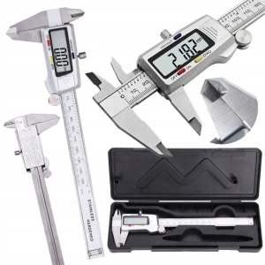 Suwmiarka Elektroniczna Warsztatowa STALOWA Cyfrowa DOKŁADNA 0-150mm ETUI