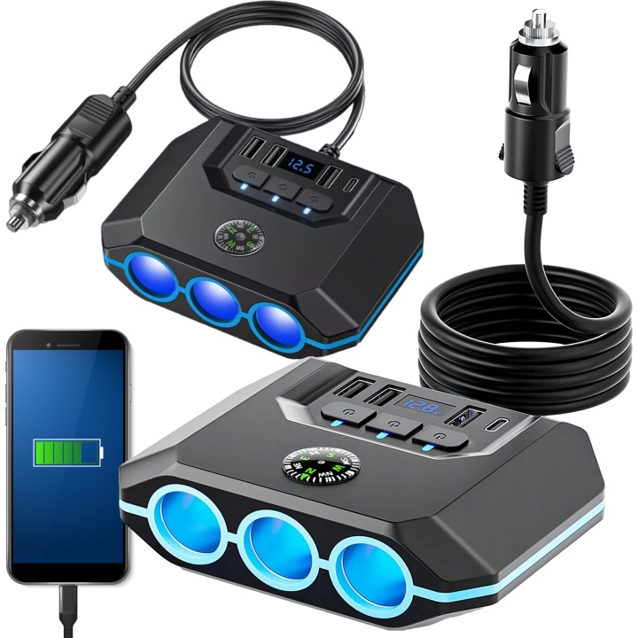 Rozdzielacz-Samochodowy-Gniazda-Zapalniczki-12-24V-3x-USB-3-0QC-USB-C-120W.jpg