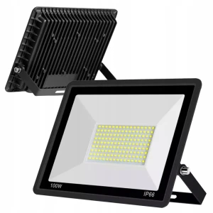 HALOGEN LED NAŚWIETLACZ LAMPA 100W REFLEKTOR SZKŁO HARTOWANE 9000lm SLIM+