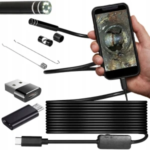 KAMERA INSPEKCYJNA ENDOSKOP 5M LED DO TELEFONU USB-C 3w1 HD ANDROID PC