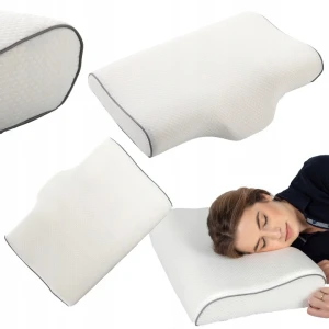 PODUSZKA PROFILOWANA ERGONOMICZNA DO SPANIA PIANKA MEMORY FOAM 62x34 cm