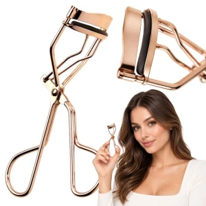 Zalotka do rzęs profesjonalna precyzyjna Rose Gold podkręcająca rzęsy metal