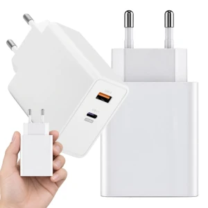 SZYBKA ŁADOWARKA SIECIOWA DO TELEFONU USB C USB A Turbo Uniwersalna 120W