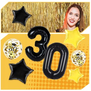 ZESTAW-BALONY-na-30-urodziny-cyfry-dekoracja-CZARNE-ZLOTE-STYLOWE-MOCNE-Stan-opakowania-oryginalne.jpg