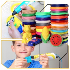 MINI-DRUKARKA-DLUGOPIS-3D-Dzieci-3-D-PEN-Magiczny-FILAMENT-PLA-110-METROW-Stan-opakowania-oryginalne.jpg