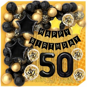 Zestaw-dekoracji-Balony-50-Urodziny-urodzinowe-czarne-ozdoby-zlota-kurtyna-Material-mix.jpg