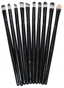 ZESTAW PROFESJONALNYCH PĘDZLI DO MAKIJAŻU OCZU